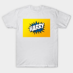 Personalised 'Harry' Kapow Wow Cartoon Comic Style Design T-Shirt